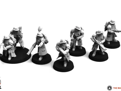 Feudal Guard Engineers 3D print model