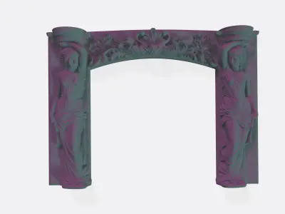 FIREPLACE HEATER HOME DECORATIVE FURNITURE 3D model