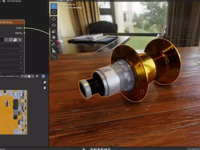 Chrisking Hub for Mountain bike Low-poly 3D model