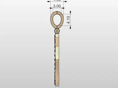 Jewelry Chelsea FC necklace 3D print model