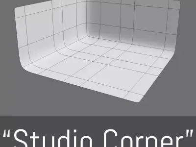 Studio Corner  Free low-poly 3D model