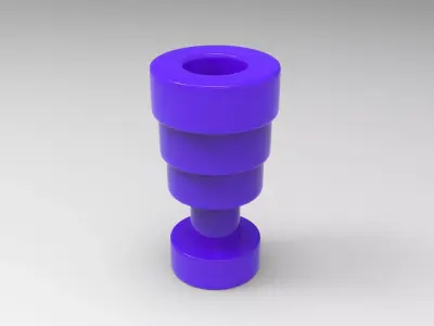 Calice Vase Low-poly 3D model