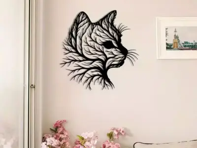 Stylized Tree Branch Wall Art Decor 3D print model