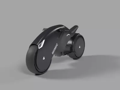 Electric Bike Low-poly 3D model