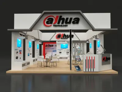 Exhibition stall design  1800x600 cm 3D model