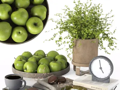 Decorative set 20 3D model buy
