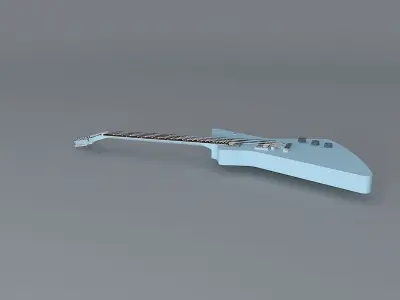 Gibson Explorer guitar Free 3D model