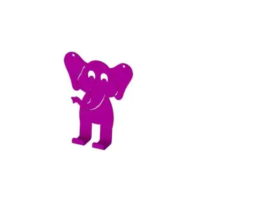 decorative elephant hanger Free 3D model