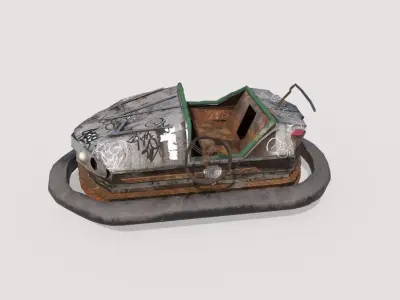 Abandoned Pripyat Bumper Car-Dodgem Car 5 3D model