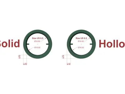 Eclipse Line Ring Luxury Unisex Diamond Band  3D Jewelry Model  3D print model