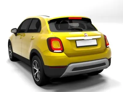 FIAT 500X CROSS Low-poly 3D model