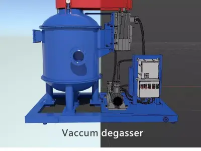 Vacuum Degasser Low-poly 3D model