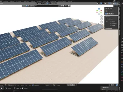 Solar Energy Irrigation Systems-Bolted 3D model