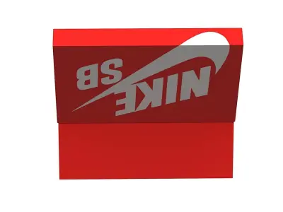 Nike Shoe Box PBR 14 Low-poly 3D model