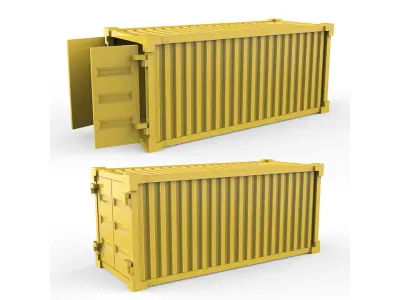 Container shipping 3D print model