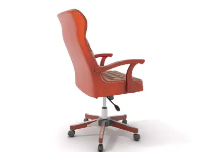 Plaid Office Chair model pack Low-poly 3D model