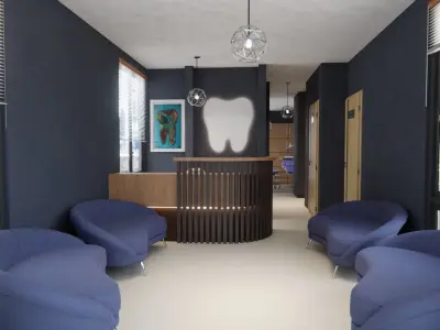 Dental Office Low-poly 3D model