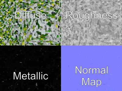 Sleek Hydroponic Tower Farm Spiral Design Model Pack Low-poly 3D model