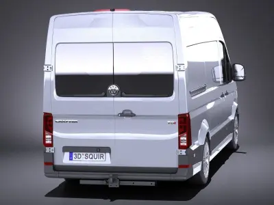 Volkswagen Crafter 2018 VRAY 3D model
