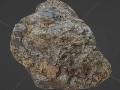 Multi-Colored Jasper - 8K Textures - 7 Resolutions Low-poly 3D model