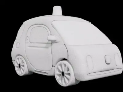 Autonomous Driverless Car 3D model