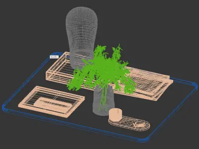 Decorative set shuba 3D model