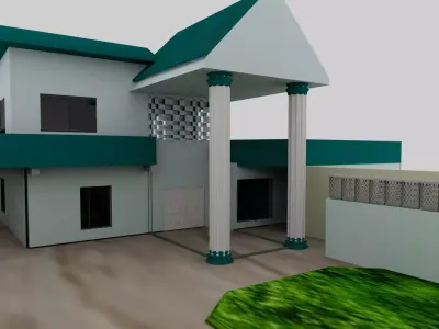  Realistic 3D Home Model  Architectural Visualization Maya 3D model