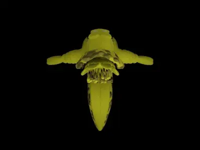 Alien Slug  Free 3D model