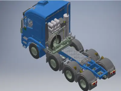 semi trailer assembly 3D model