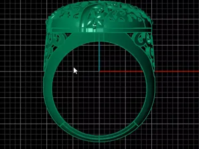 fusion luxury gold ring 3D print model