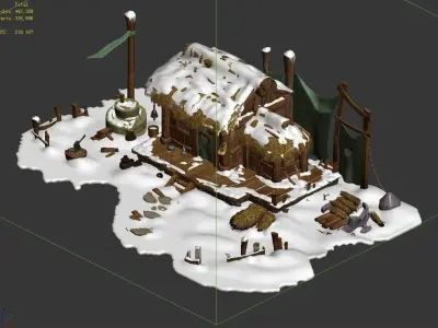 Game Kunlun Snow Mountain - House 75 3D model
