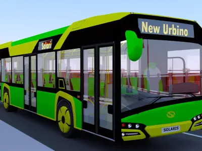 Bridge with Solaris Urbino 3D model