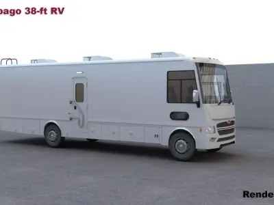 Winnebago 38-ft RV 3D model