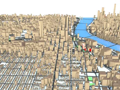 Portland Oregon City  3D model