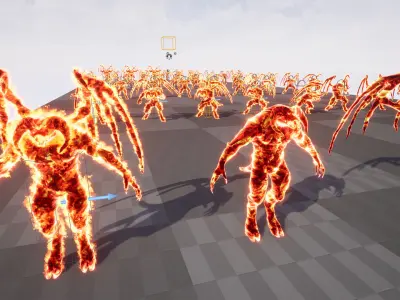 Hell demon inferno low-poly game engine ready 3D model Low-poly 3D model