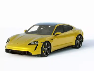 Porsche Taycan Turbo S 2020 3D model