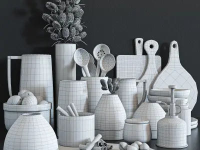 kitchen accessories017 3D model