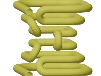 Plastic Physics Heating Coil Toy 3D model