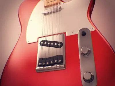 Guitar electric 3D model