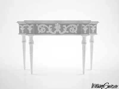 William Switzer Charles Pollock Fishman console 3D model