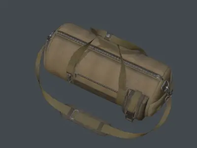 Soldier Sport Bag Low-poly 3D model