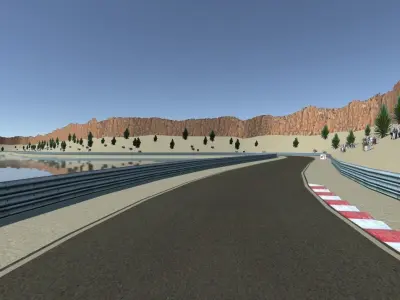  Race Track Megapack Low-poly 3D model