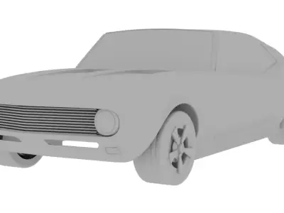 Chevrolet camaro 69    low poly Low-poly 3D model