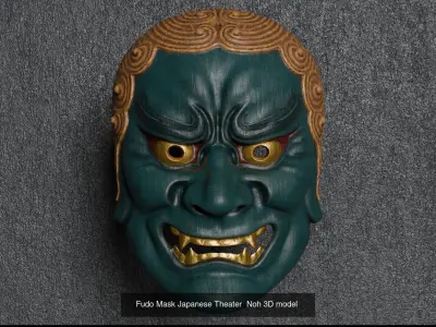 Set of 5 Noh masks collection2