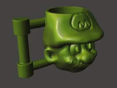 Mario mug 3D print model