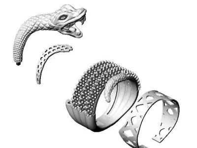 snake ring  3D print model
