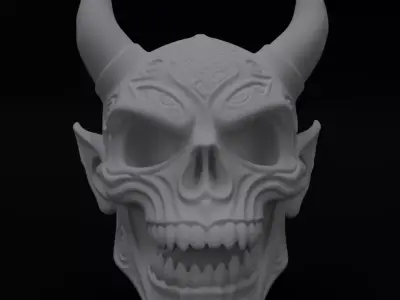 Demonic Imp Scull 3D model for 3D printing 3D print model