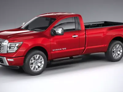 Nissan Titan SingleCab 2021 3D model