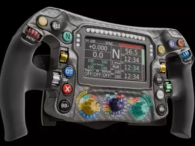 f1 steering wheel 3D model 3D model