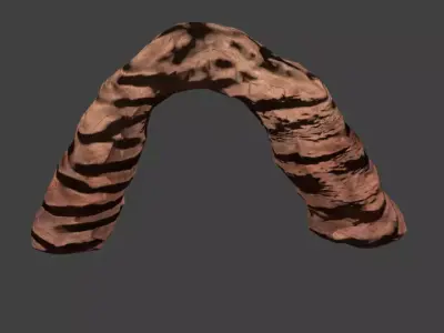 Natural Rock Arch for Game Engines Low-poly 3D model